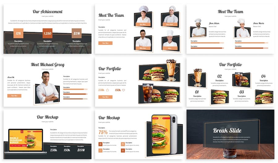 快餐餐饮品牌推广方案Keynote模板 - 顶尖PPT