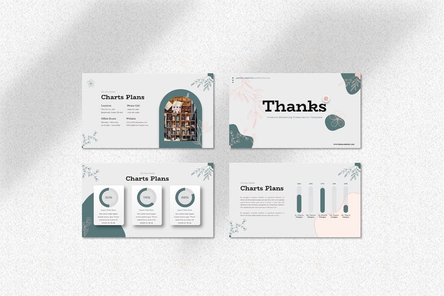 创意图形设计市场营销PPT模板 - 顶尖PPT