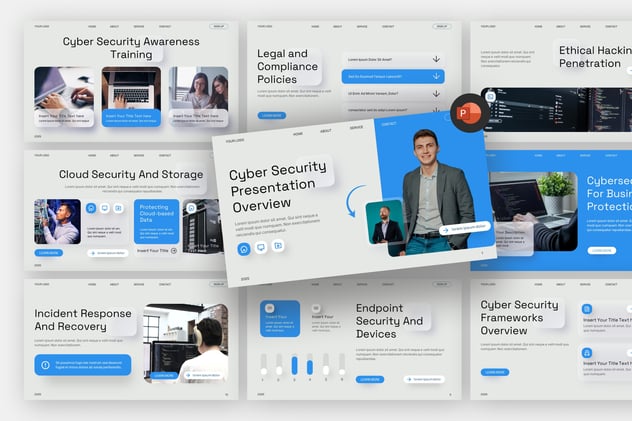 网络安全防护PPT模板 - 顶尖PPT