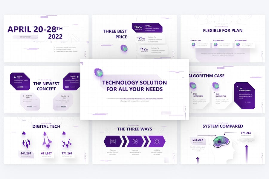 ai ppt人工智能科技大模型PPT模板 - 顶尖PPT
