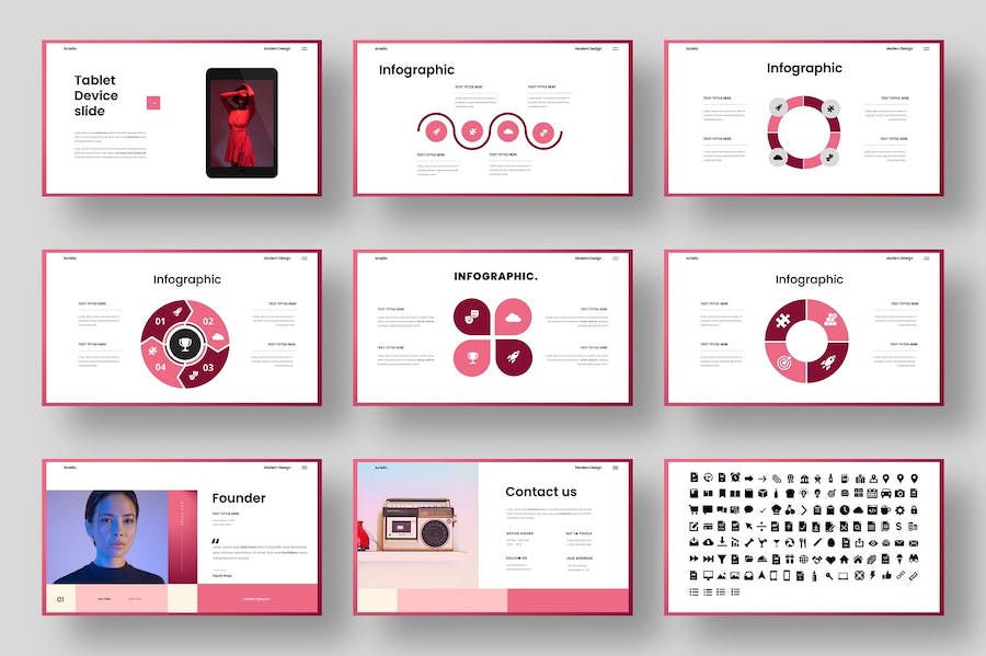 国外简约风格流行商务通用PPT模板 - 顶尖PPT