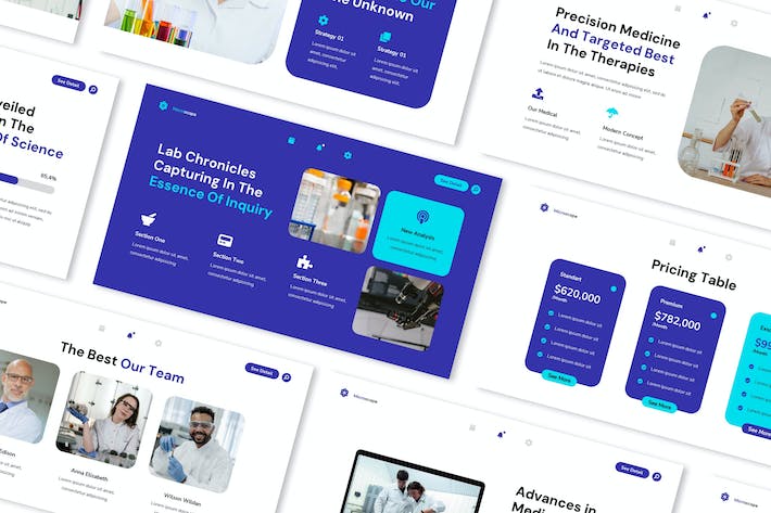 医疗中心诊疗服务介绍展示PPT模板 - 顶尖PPT