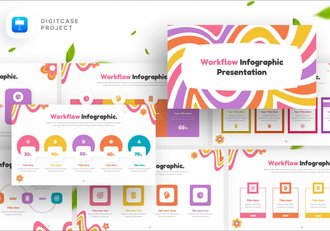 工作流程信息图形keynote模板 - 顶尖PPT