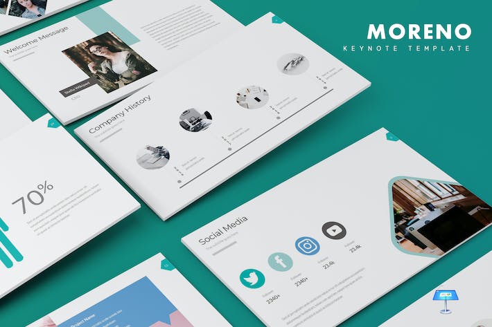 企业商务品牌营销推广宣传Keynote模板 - 顶尖PPT