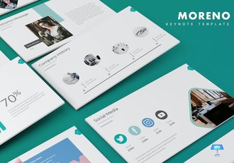 企业商务品牌营销推广宣传Keynote模板 - 顶尖PPT