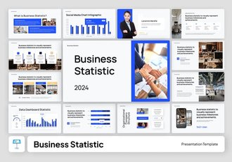 商业统计主题keynote模板 - 顶尖PPT