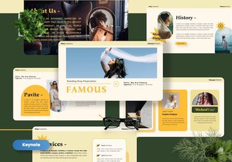 时尚品牌推广模特服装展示keynote模板 - 顶尖PPT