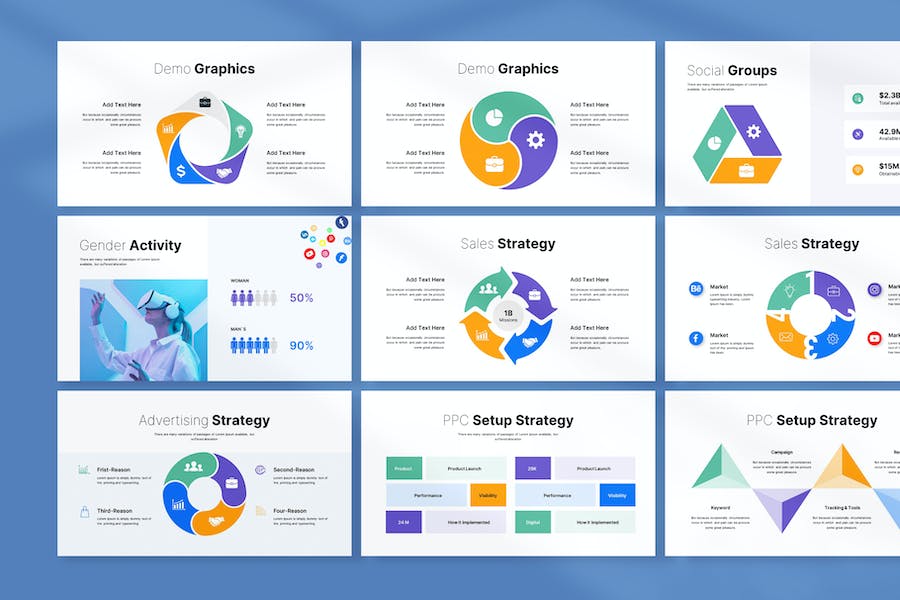数字营销战略推广方案PPT模板 - 顶尖PPT