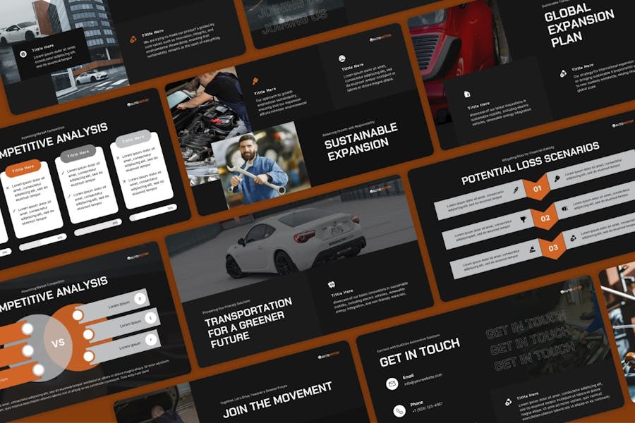 汽车行业维修保养PPT模板 - 顶尖PPT