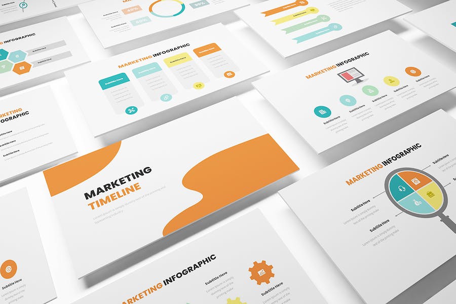 营销信息图形图表PPT模板 - 顶尖PPT