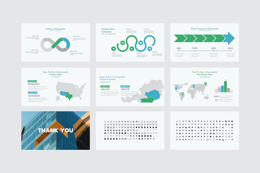 现代设计风格铬色Keynote主题模板 - 顶尖PPT
