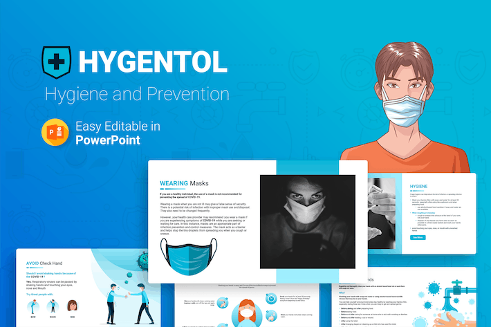 卫生防疫知识预防病毒PPT模板 - 顶尖PPT