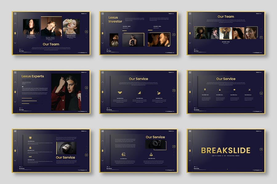 黑金色商务通用keynote模板 - 顶尖PPT