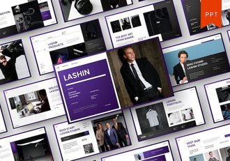 时尚商务企业品牌形象宣传PPT模板 - 顶尖PPT