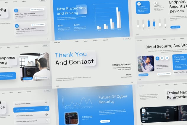 网络安全防护PPT模板 - 顶尖PPT