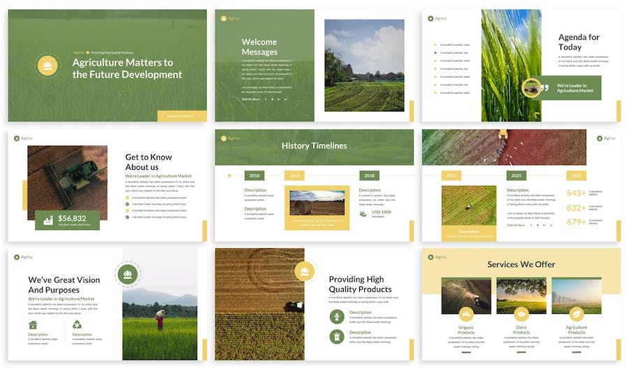 农业信息系统PPT模板 - 顶尖PPT