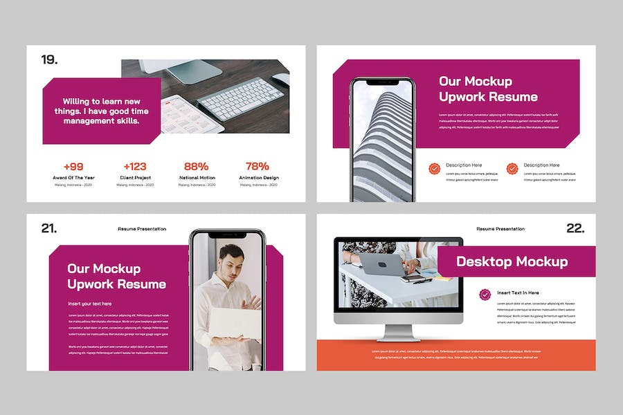 个人信息工作经历技能展示keynote模板 - 顶尖PPT