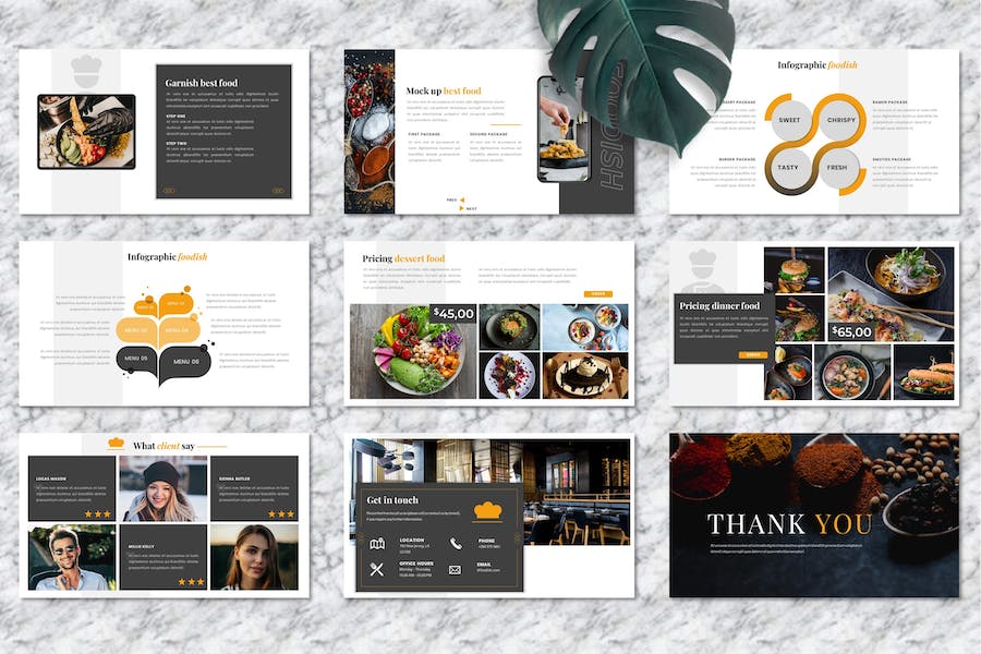 美食饮品行业推介营销宣传PPT模板 - 顶尖PPT