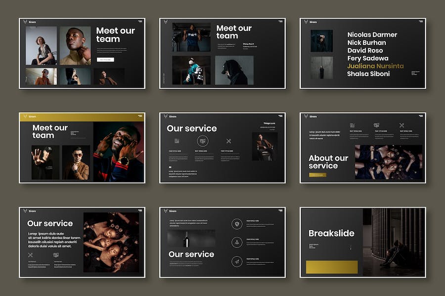 金色商务产品发布会路演Keynote模板 - 顶尖PPT