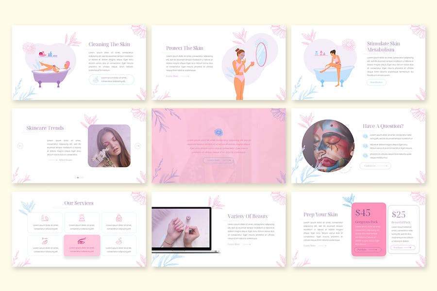 美容护肤化妆品推广宣传PPT模板 - 顶尖PPT