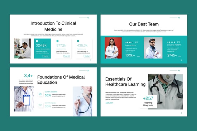 医学教育培训课程学习资料PPT模板 - 顶尖PPT