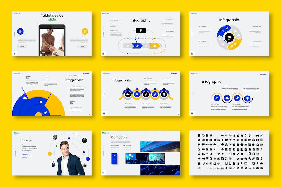 商务工业风企业宣讲展示PPT模板 - 顶尖PPT