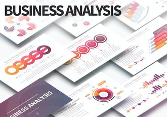业务分析信息图形PPT模板 - 顶尖PPT