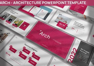 建筑架构PPT模板 - 顶尖PPT