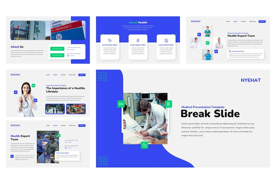 医疗保健健康诊疗服务PPT模板 - 顶尖PPT