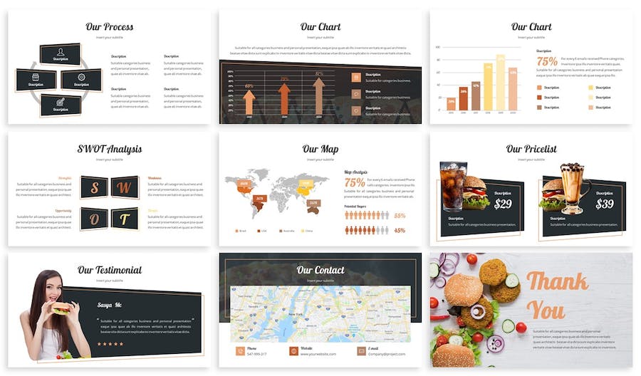 快餐餐饮品牌推广方案Keynote模板 - 顶尖PPT
