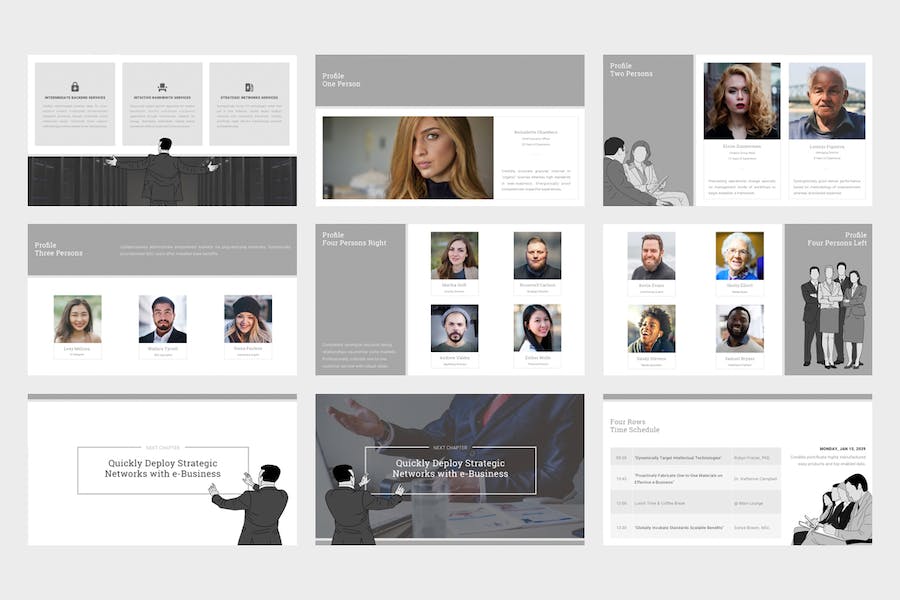 企业品牌简介商务推广宣传Keynote模板 - 顶尖PPT
