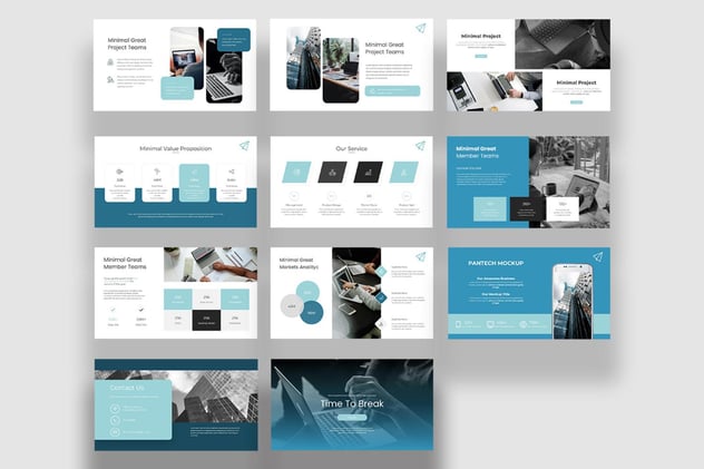 商务汇报方案展示数据沟通PPT模板 - 顶尖PPT