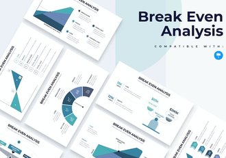 商业盈亏平衡信息图形Keynote模板 - 顶尖PPT
