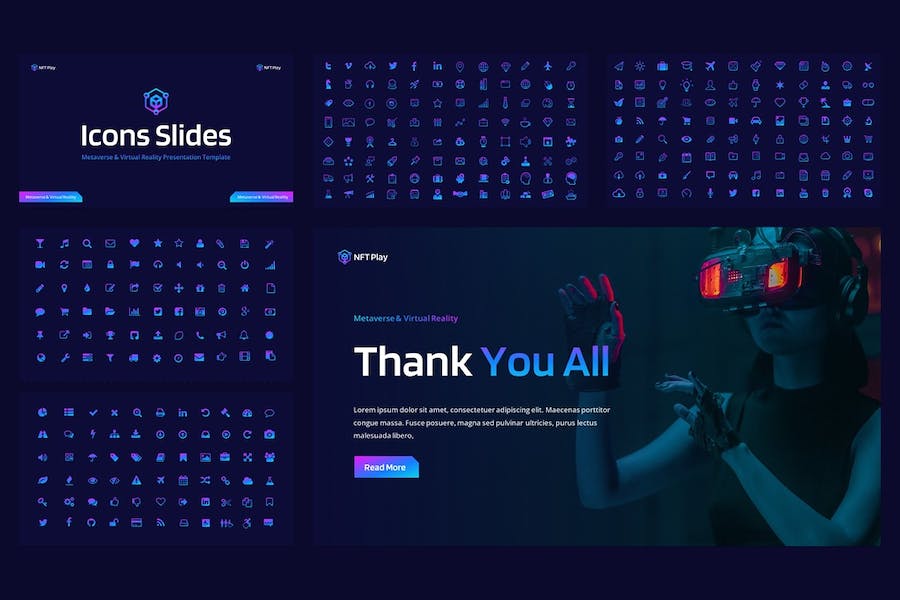 科技虚拟世界讲述展示应用创新体验Keynote模板 - 顶尖PPT