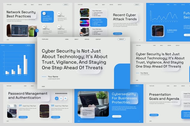 网络安全防护PPT模板 - 顶尖PPT