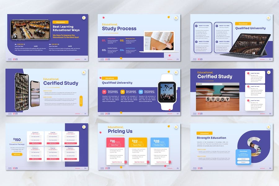 教育培训大学课程展示Keynote模板 - 顶尖PPT