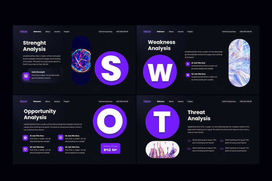 人工智能技术应用讲述展示方案演讲PPT模板 - 顶尖PPT