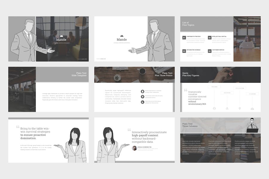 企业品牌简介商务推广宣传Keynote模板 - 顶尖PPT