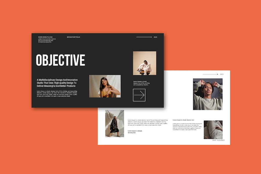 品牌产品组合展示PPT模板 - 顶尖PPT