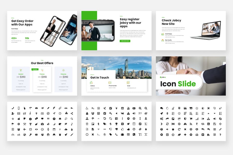 商业风格工作报告PPT模板 - 顶尖PPT