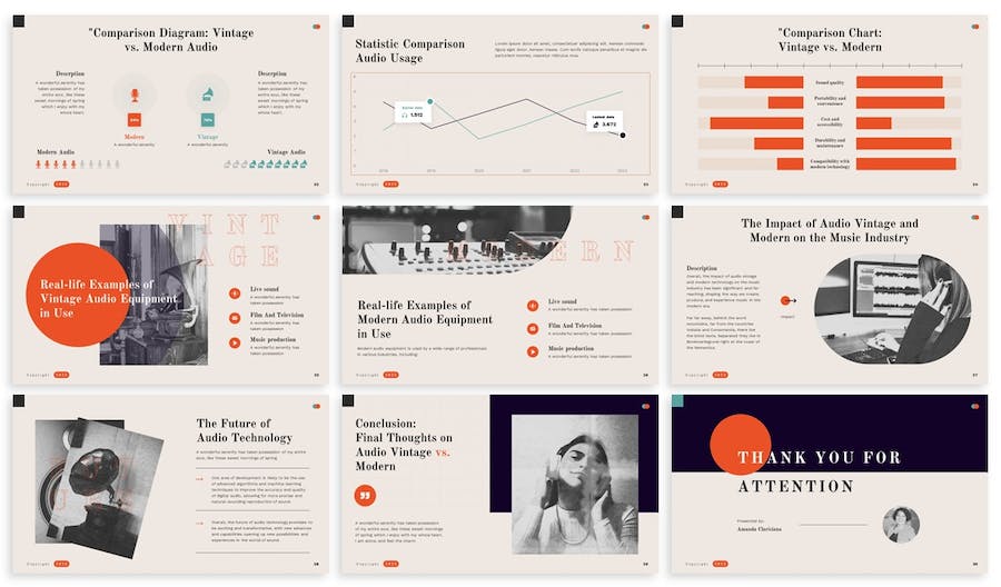 复古老物件古董介绍展示PPT模板 - 顶尖PPT