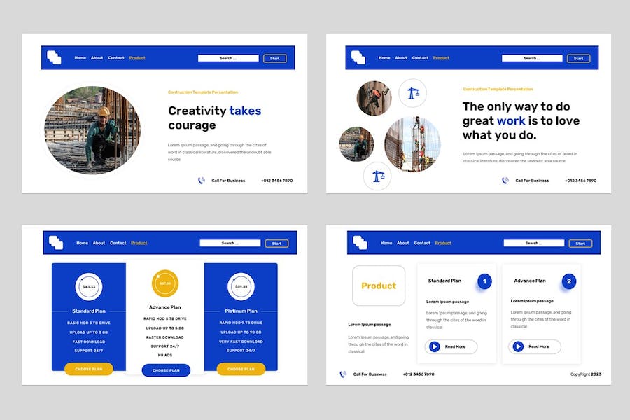专业建筑工程项目管理Keynote模板 - 顶尖PPT