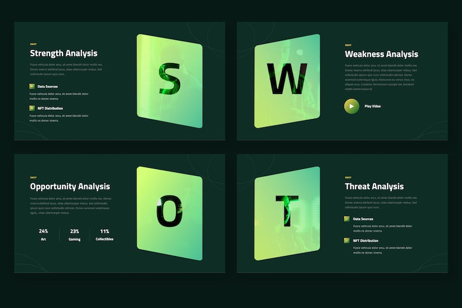 非同质化创意数字货币PPT模板 - 顶尖PPT