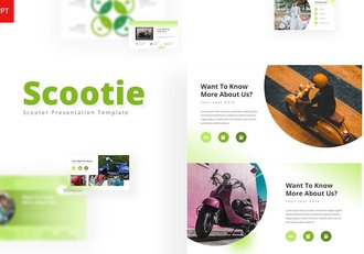 简洁绿色系品牌推广演示PPT模板 - 顶尖PPT