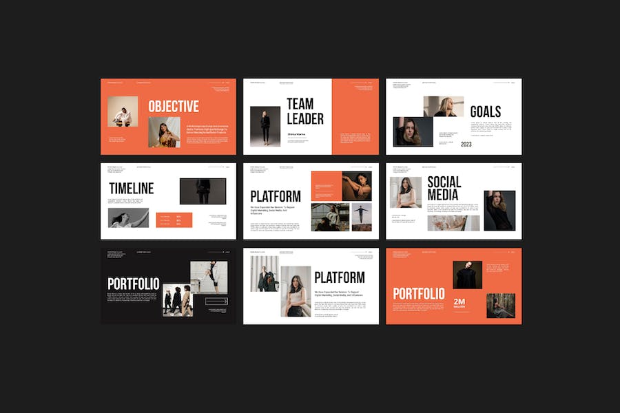 品牌产品组合展示PPT模板 - 顶尖PPT