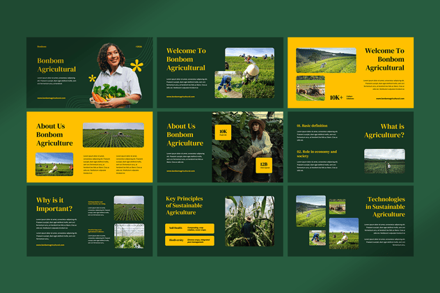 农业行业专业主题Keynote演讲模板 - 顶尖PPT