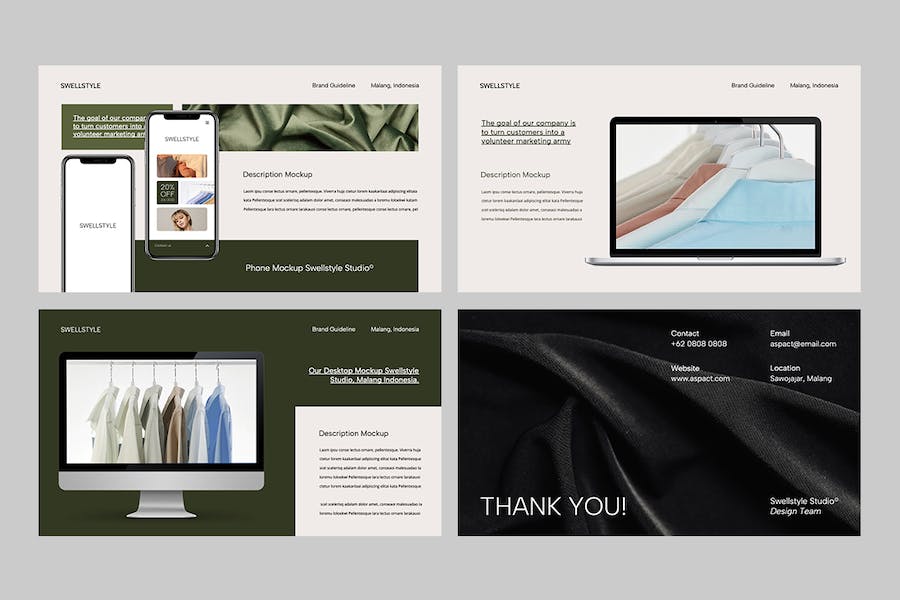 极简品牌形象指南展示Keynote模板 - 顶尖PPT