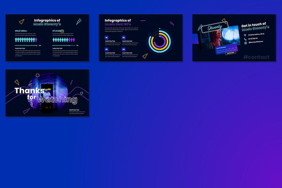 音乐工业产业发展讲述方案Keynote模板 - 顶尖PPT