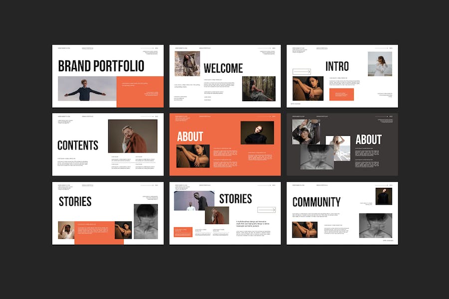 品牌产品组合展示PPT模板 - 顶尖PPT