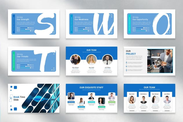 人力资源数据keynote模板 - 顶尖PPT